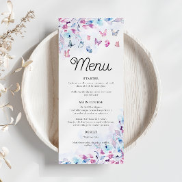 彼は私与えの蝶のブライダルシャワー メニュー