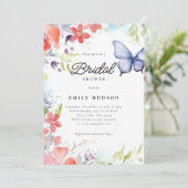 彼は私与えの蝶のブライダルシャワー 招待状 (スタンド正面)