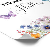 彼は私与えの蝶ワイルドフラワーブライダルシャワー ポスター (角)