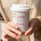 彼は私与え紫の蝶のブライダルシャワー 紙コップ