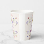 彼は私与え紫の蝶のブライダルシャワー 紙コップ (右)