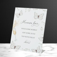 彼は私与え蝶ブライダルシャワーミモサバー