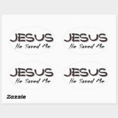 彼は私救だ 楕円形シール (シート)