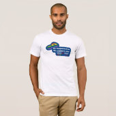 彼は私達を、私達支えます彼を支えました Tシャツ (正面フル)