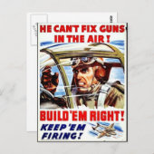 彼は空中で鉄砲を直すことができない ポストカード (正面/裏面)