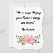 彼は立ち上がった!あなたのイースターが幸せであることを望ん賛美だ 招待状 (裏面)