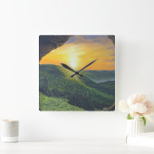 彼は立ち上がった！ スクエア壁時計 (ホーム)