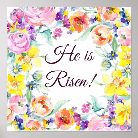 彼は立ち上がった！フローラ枠 ポスター (正面)