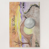 "彼は立ち上がった"墓の水色 ジグソーパズル (縦)