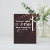 "彼は立ち上がった"聖書の聖書聖書葉書 ポストカード (スタンド正面)