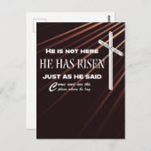 "彼は立ち上がった"聖書の聖書聖書葉書 ポストカード (正面/裏面)