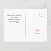 彼は立ち上がり、友人へのハッピーイースター、宗教的だ シーズンポストカード (裏面)