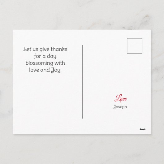 彼は立ち上がり、友人へのハッピーイースター、宗教的だ シーズンポストカード (裏面)