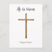 彼は立ち上がり、友人へのハッピーイースター、宗教的だ シーズンポストカード (正面)
