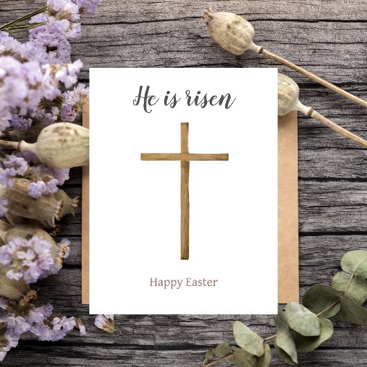 彼は立ち上がり、友人へのハッピーイースター、宗教的だ シーズンポストカード