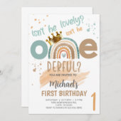 彼は素敵ではない、1つのダーフル少年の誕生日招待状。 招待状 (正面/裏面)