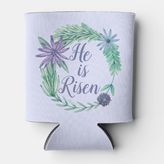 彼は紫の宗教復活祭の聖句を復活させた 缶クーラー (正面)