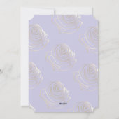 彼は紫色のイースター招待状カードを復活した シーズンカード (裏面)