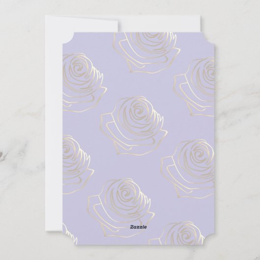 彼は紫色のイースター招待状カードを復活した シーズンカード (裏面)