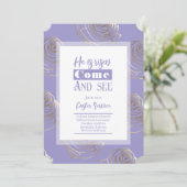 彼は紫色のイースター招待状カードを復活した シーズンカード (スタンド正面)