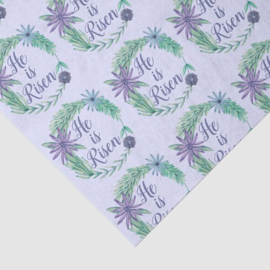 彼は紫色の宗教的な復活祭を盛り上げた 薄葉紙 (詳細)