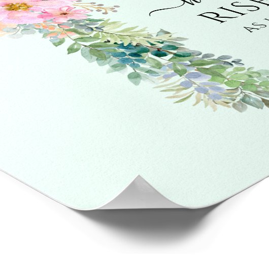 彼は緑の水彩画を生み出した ポスター (角)