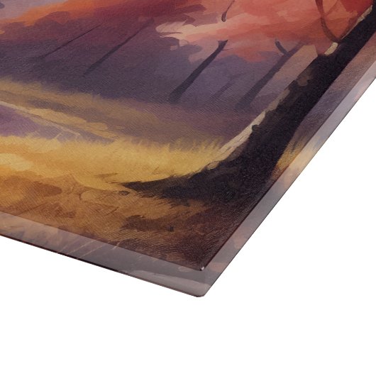 彼は美しい聖書の木を全て作った秋 カッティングボード (角)