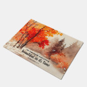 彼は美しい聖書の木を全て作った秋 ドアマット (アングル)