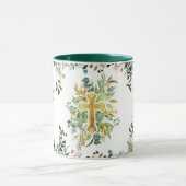 彼は翼を持って彼を保護する詩篇91:4 マグカップ (中央)