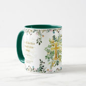 彼は翼を持って彼を保護する詩篇91:4 マグカップ (正面左)