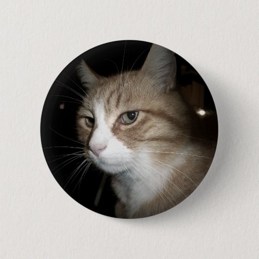 彼は考える何だ？ 缶バッジ (正面)