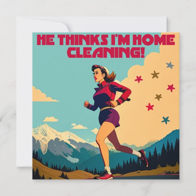 彼は考え私の家にサッシーランナーを掃除している (正面)