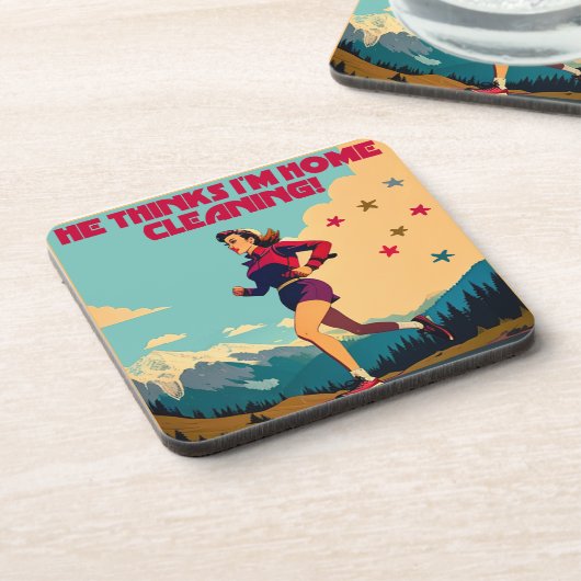 彼は考え私の家にサッシーランナーを掃除している コースター (左側)
