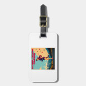 彼は考え私の家にサッシーランナーを掃除している ラゲッジタグ (正面縦)