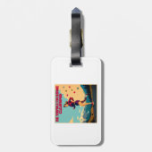 彼は考え私の家にサッシーランナーを掃除している ラゲッジタグ (裏面縦)