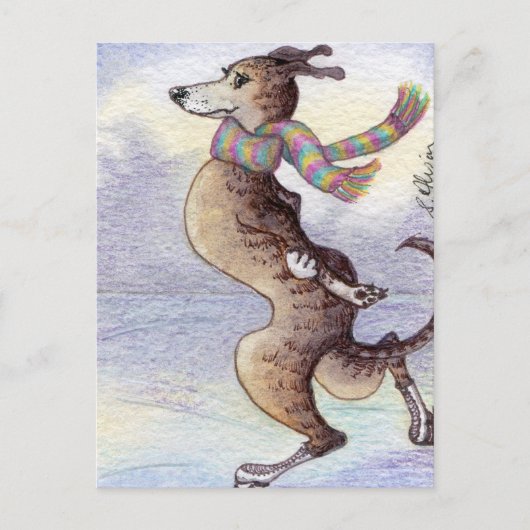 彼は耳から風を楽しんだ ポストカード (正面)