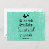 彼は聖書の聖句をことごとく美しくした ポストカード (正面/裏面)