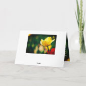 彼は聖書の聖句チューリップ復活祭を復活させた シーズンカード (裏面)