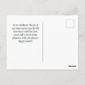 彼は聖書の聖句チューリップ復活祭を復活させた ポストカード (裏面)