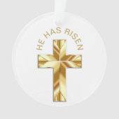 彼は聖金の十字架を昇った オーナメント (正面)