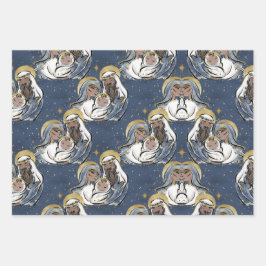 彼は聖降誕祭生まれだ ラッピングペーパーシート