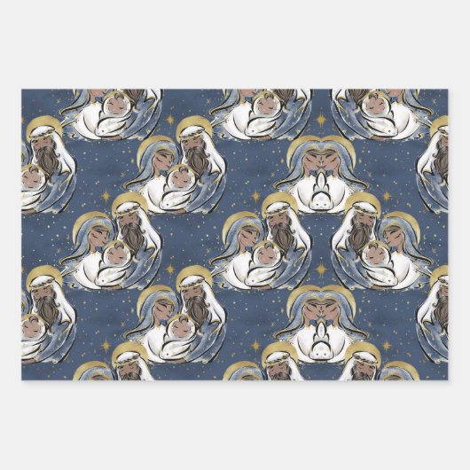 彼は聖降誕祭生まれだ ラッピングペーパーシート (正面)