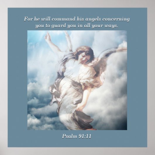 彼は自分の天使たちにあなたを取り巻くように命じるからだ。 ポスター (正面)