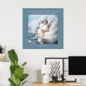 彼は自分の天使たちにあなたを取り巻くように命じるからだ。 ポスター (ホームオフィス)