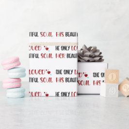 彼は自分の美しい魂を白く愛しただけだった ラッピングペーパー