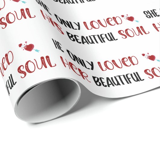 彼は自分の美しい魂を白く愛しただけだった ラッピングペーパー (ロールコーナー)