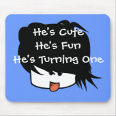 彼は自分を変えようとしている自分が可愛い マウスパッド (正面)