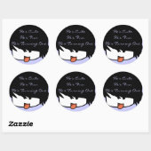 彼は自分を変えようとしている自分が可愛い ラウンドシール (シート)