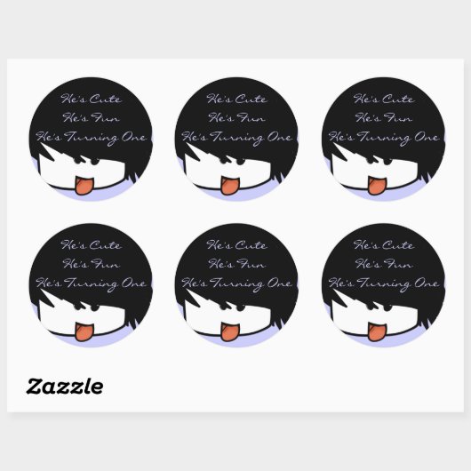 彼は自分を変えようとしている自分が可愛い ラウンドシール (シート)