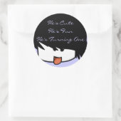 彼は自分を変えようとしている自分が可愛い ラウンドシール (バッグ)